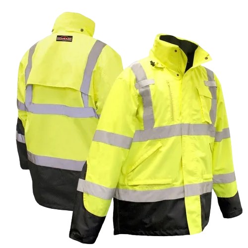Green Winter Safety Jacket